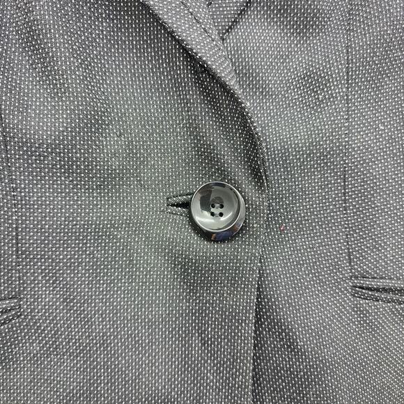 Classiques Entier Atelier Blazer Womens 14 Black White Speckled Single-Button - Picture 2 of 13